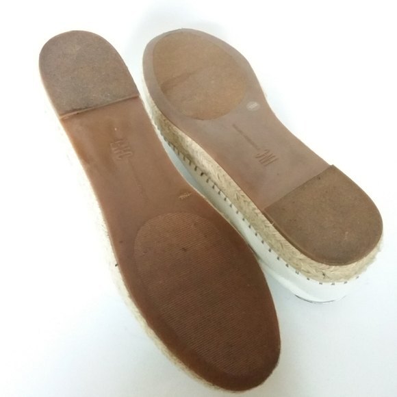 INC International Concepts  White Eliza Sneakers Espadrille Platform 10 - Picture 9 of 12